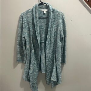 Chic Gray Open Front Cardigan